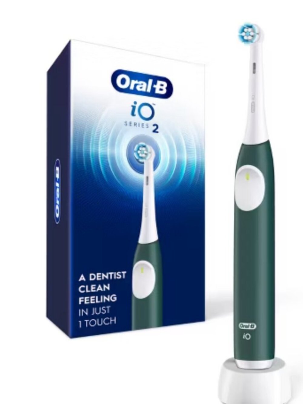 Oral-B iO Series 2 Rechargeable Electric Toothbrush Forest Green NIB